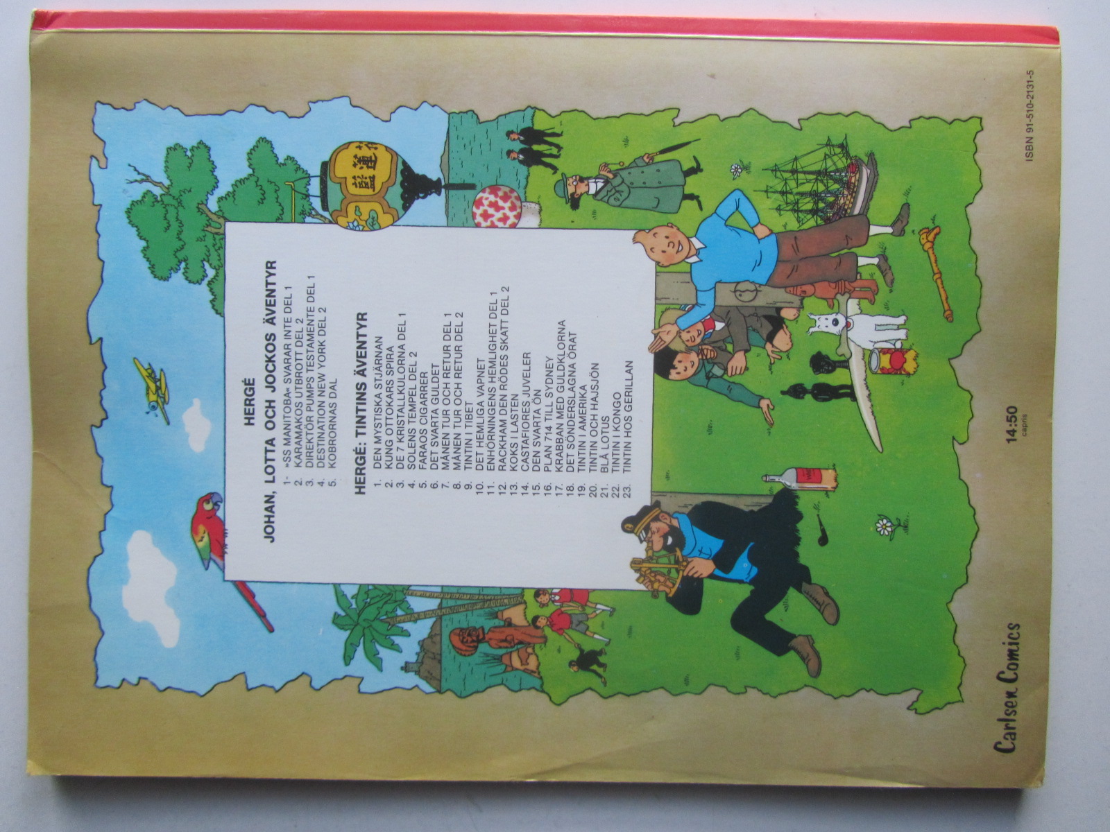 Tintin 22 Tintin i Kongo 1:a uppl. 1978 Vg - 2