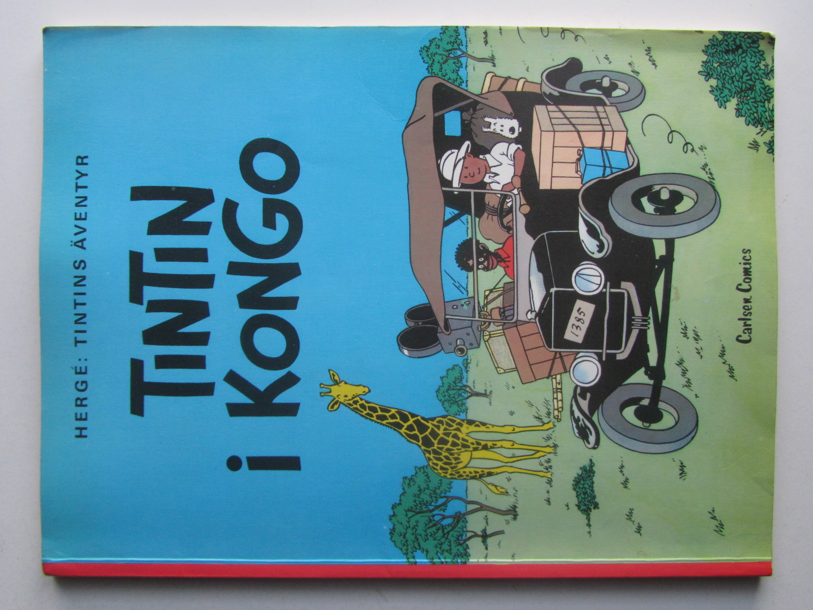Tintin 22 Tintin i Kongo 1:a uppl. 1978 Vg