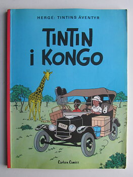 Tintin 22 Tintin i Kongo 1:a uppl. 1978 Vg