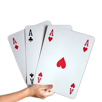 Kortlek XXL i hand