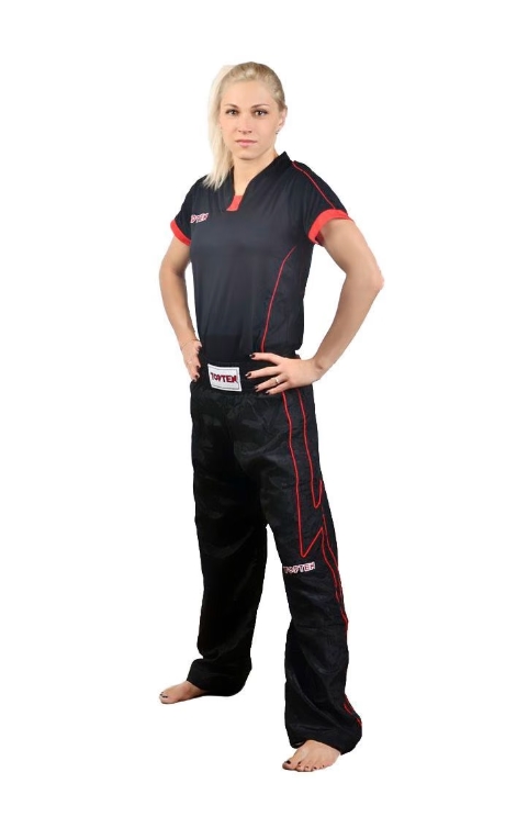 Topten trouser Embroided Flash Black/Red