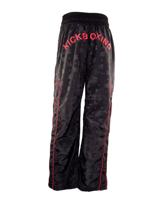 Topten trouser Embroided Flash Black/Red - 2