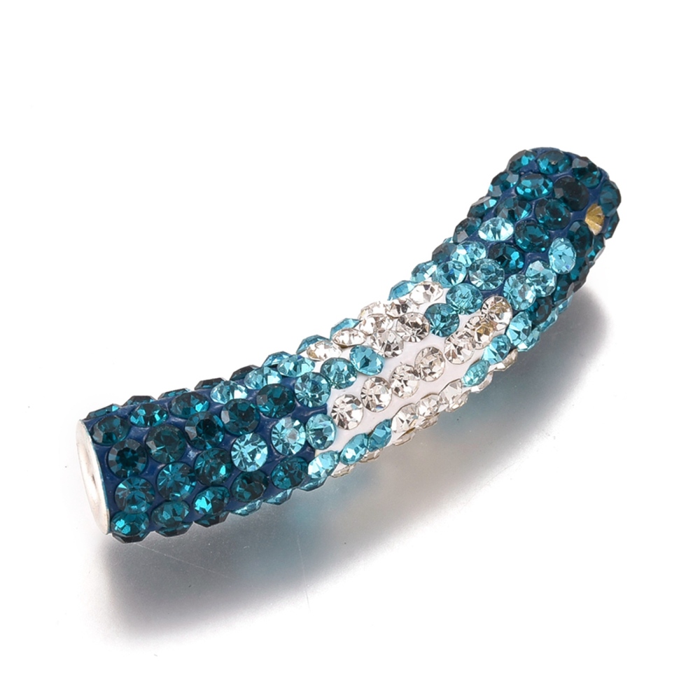 Rhinestone tube teal mix