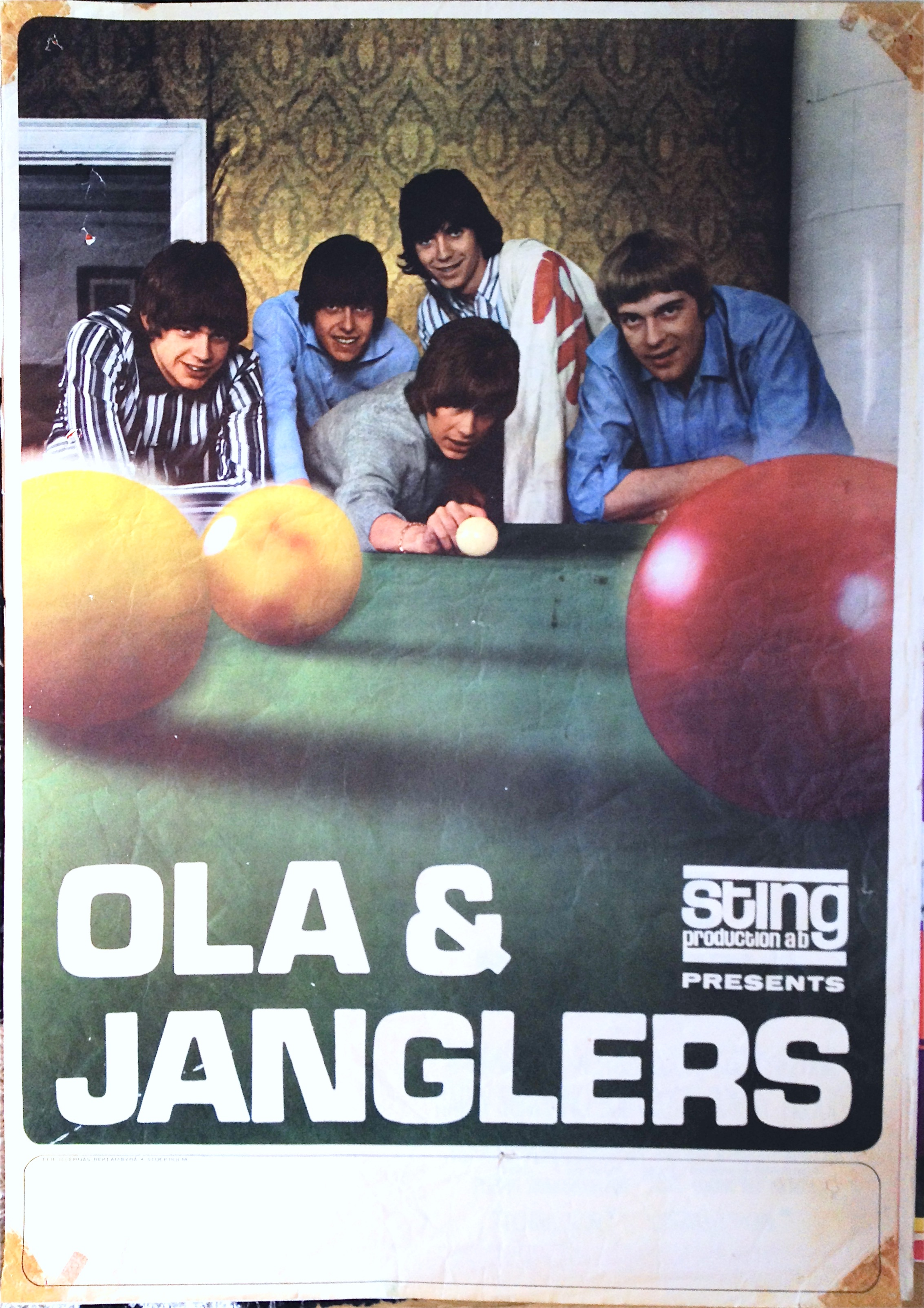 OLA & JANGLERS (1966) - Turneaffisch