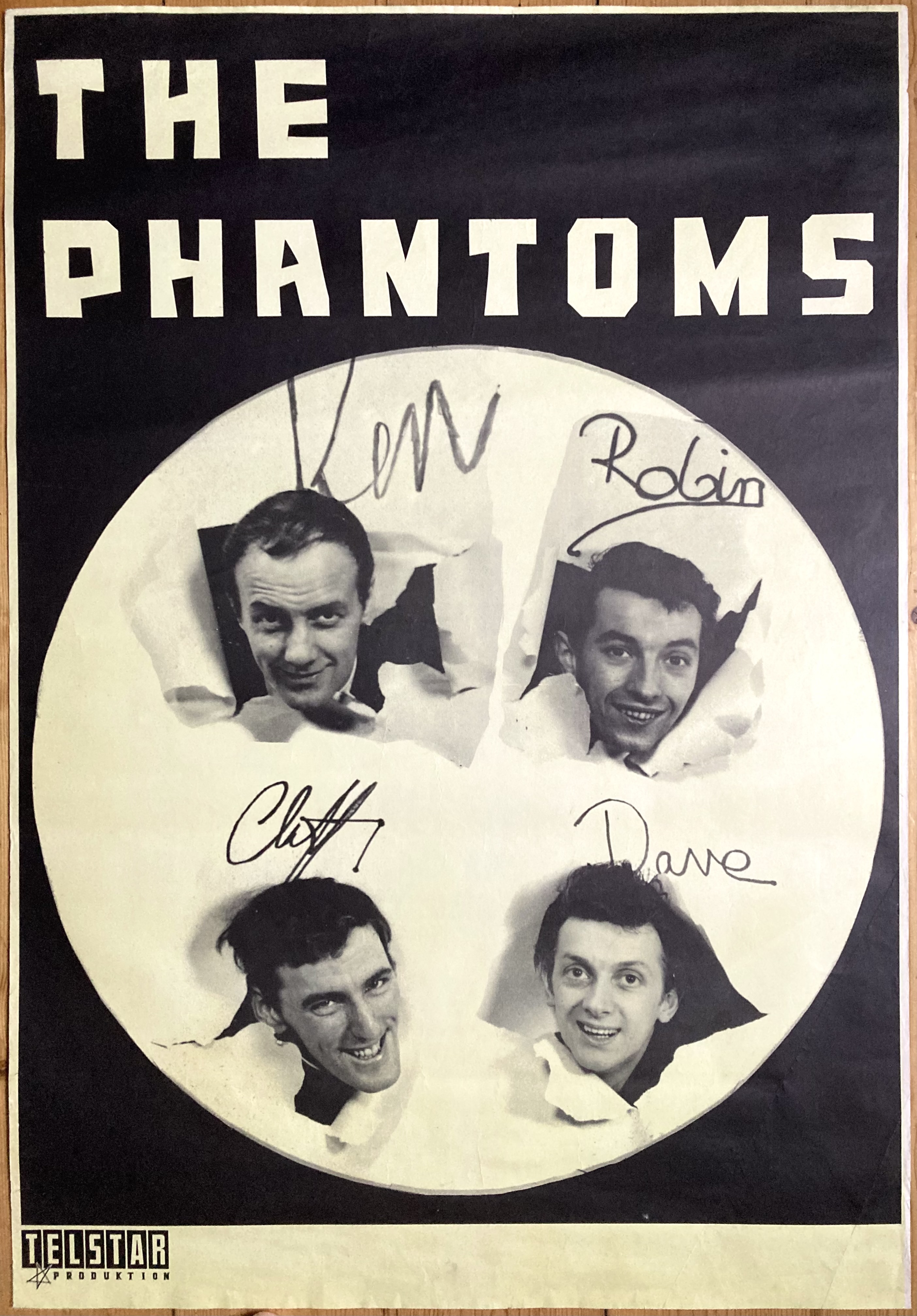 PHANTOMS (KEN LEVY &) (1962) - Tour poster