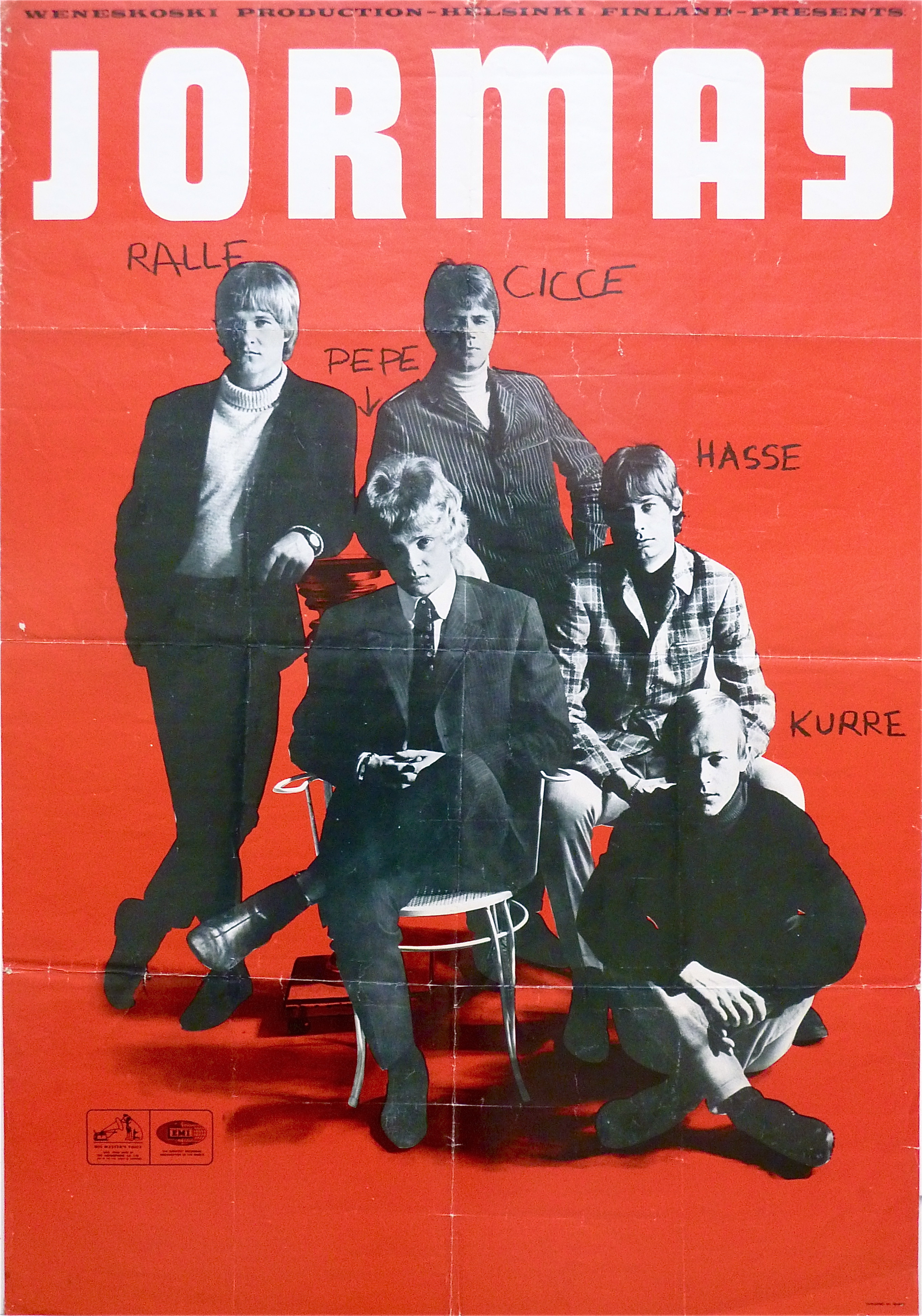 JORMAS (1966-67) - Promo / Turné? affisch - 2