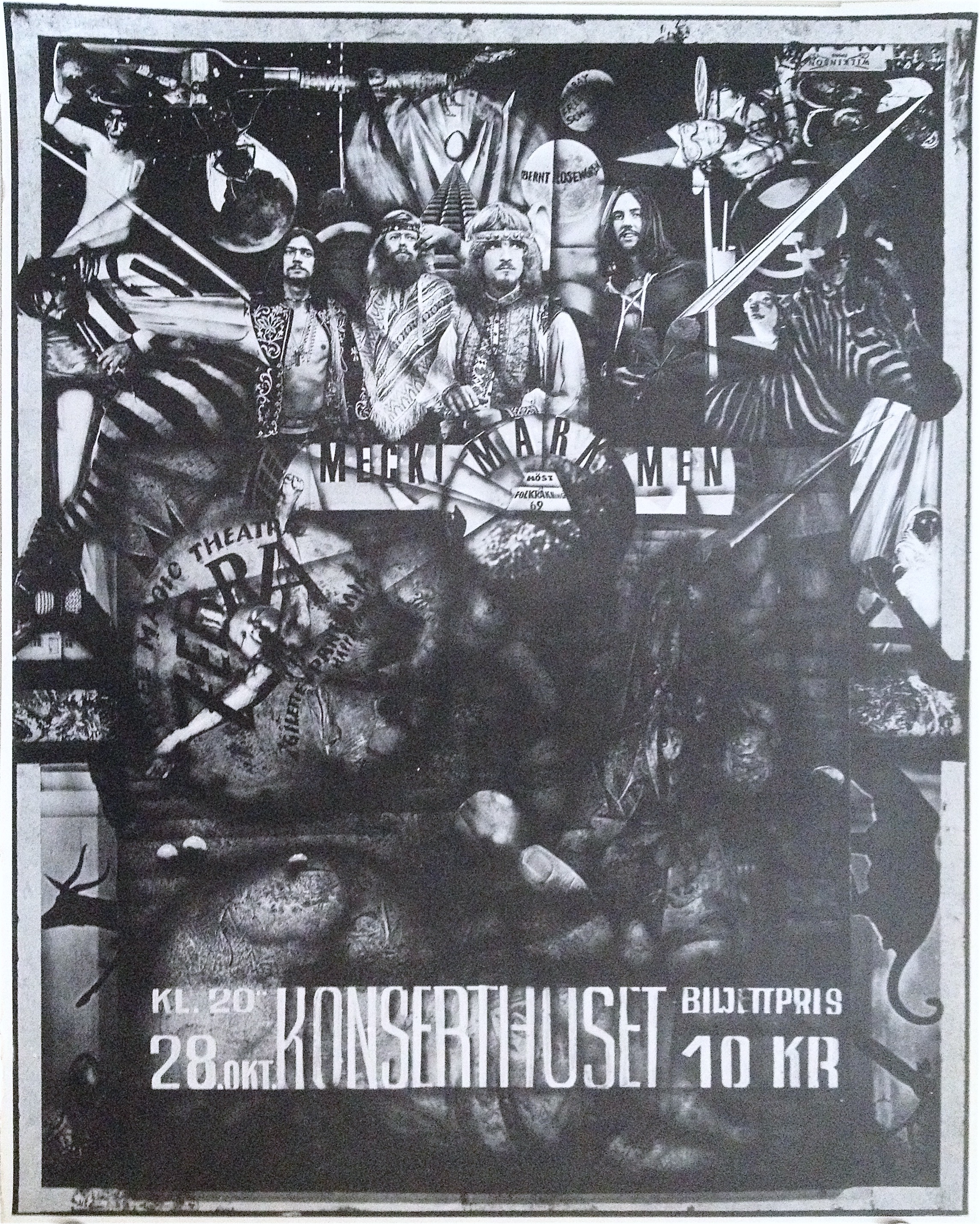 MECKI MARK MEN (1967-68) - Konsertaffisch