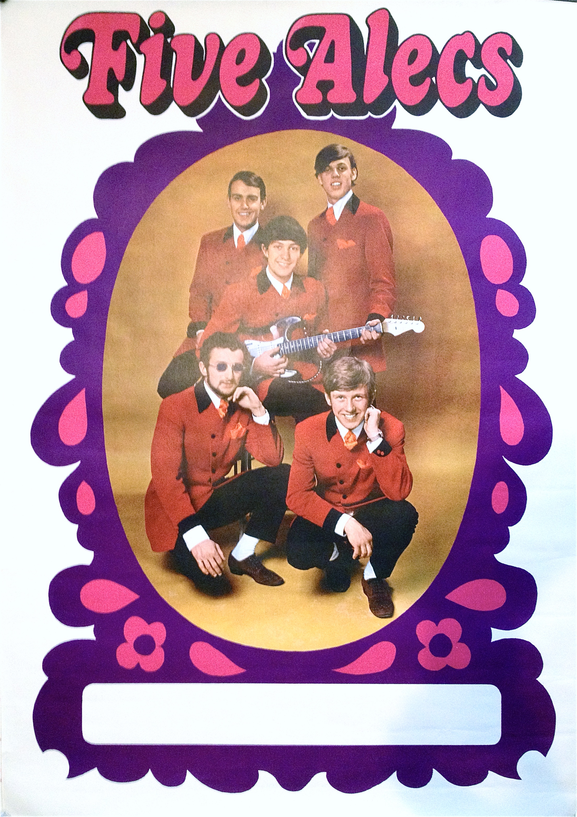 FIVE ALECS (1967-68) - Tour poster