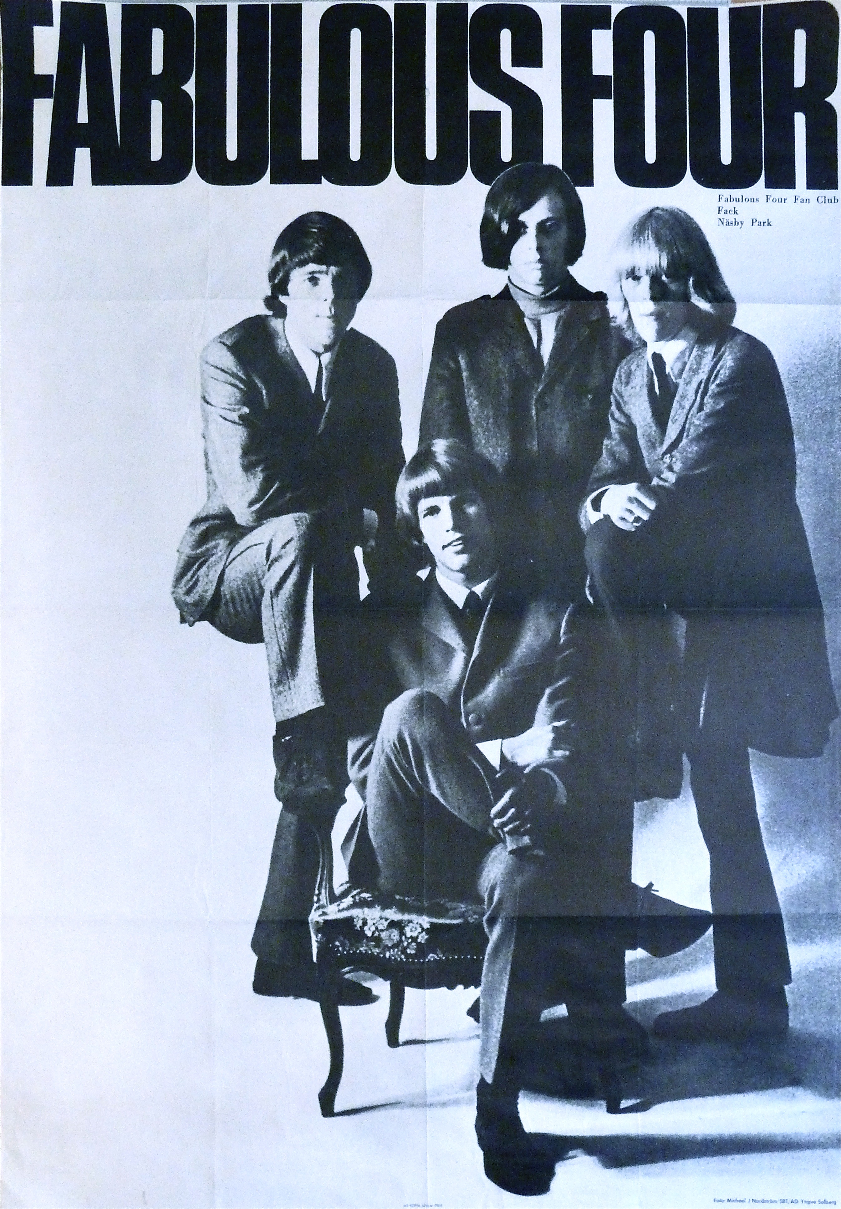 FABULOUS FOUR (1966-67) - Promo affisch