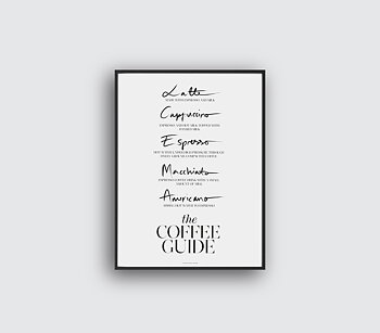 The Coffee Guide Poster