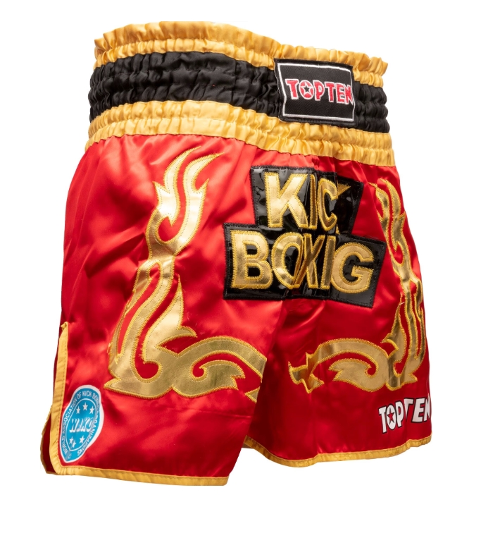 Topten Kickboxing shorts WAKO red