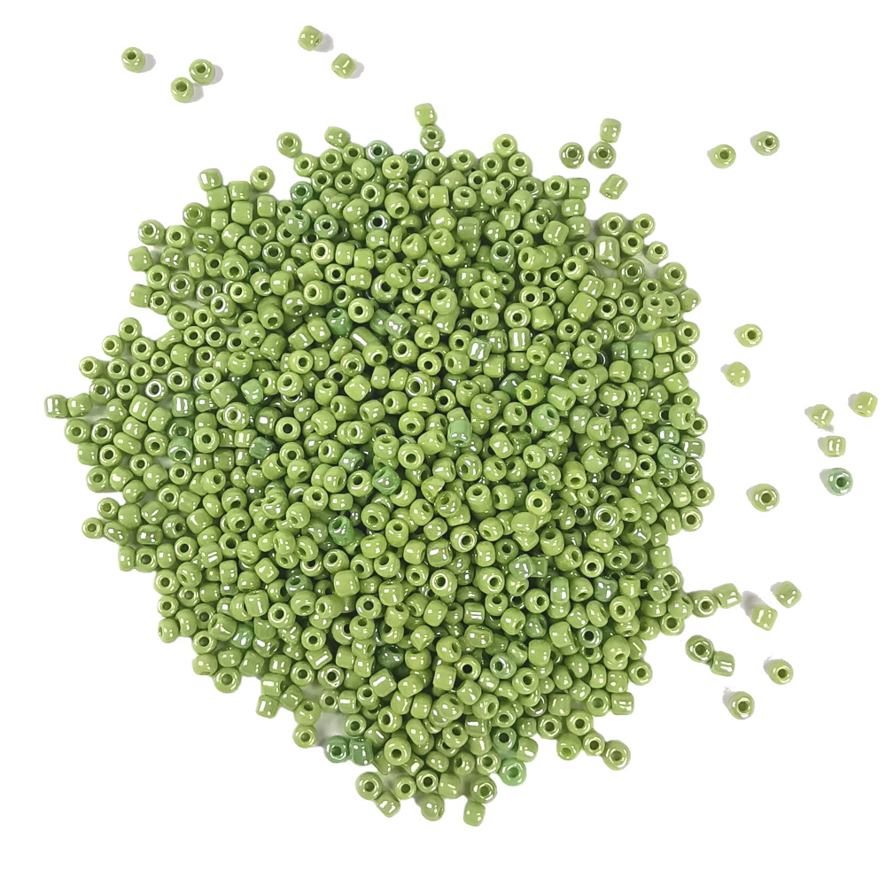 Seedbeads 8/0 lime opak