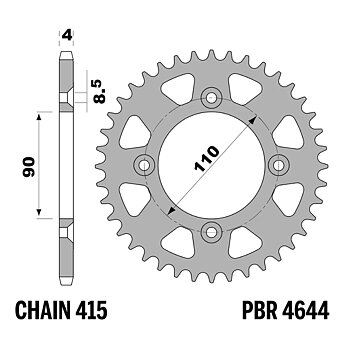 Rear Sprocket Aluminum