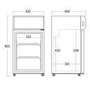 Displaykyl SC 51 BE bänkmodell, 59 liter