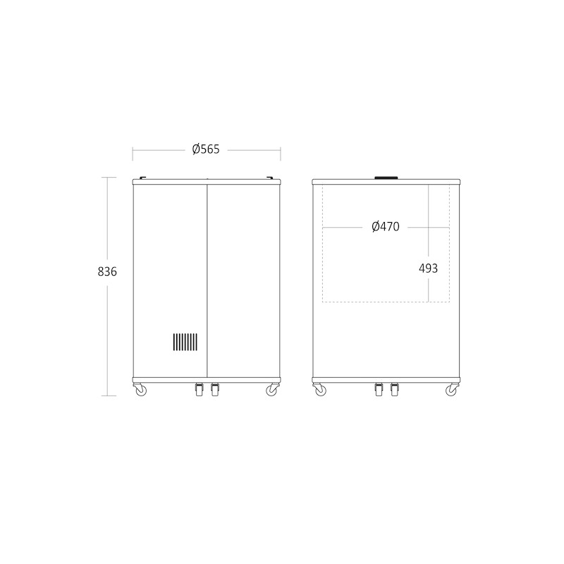 Cylinderkyl TK 86 BE, 87 liter - 2