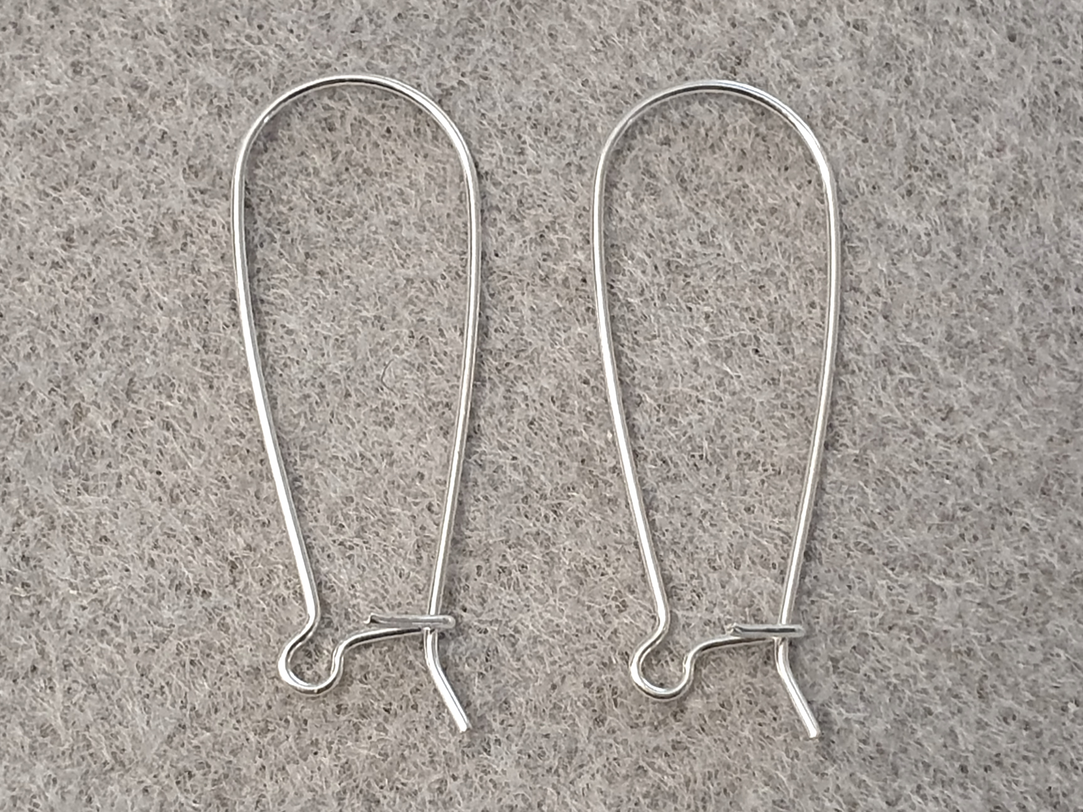Earhook long with closure, Price/pair, 925-silver