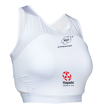 MaxiGuard Bröstskydd WKF, Komplett Vit