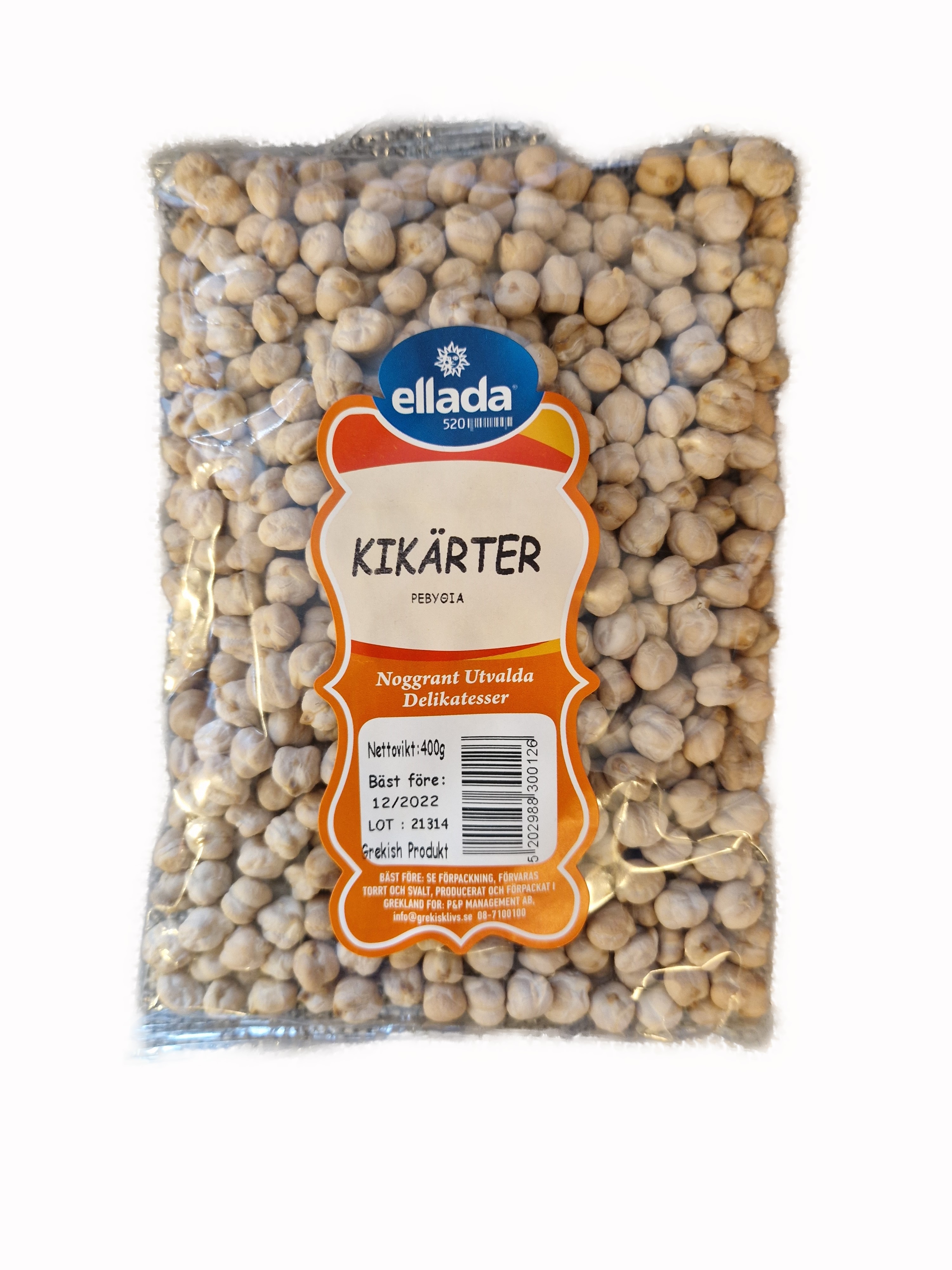 Chickpeas 400g, ellada 520