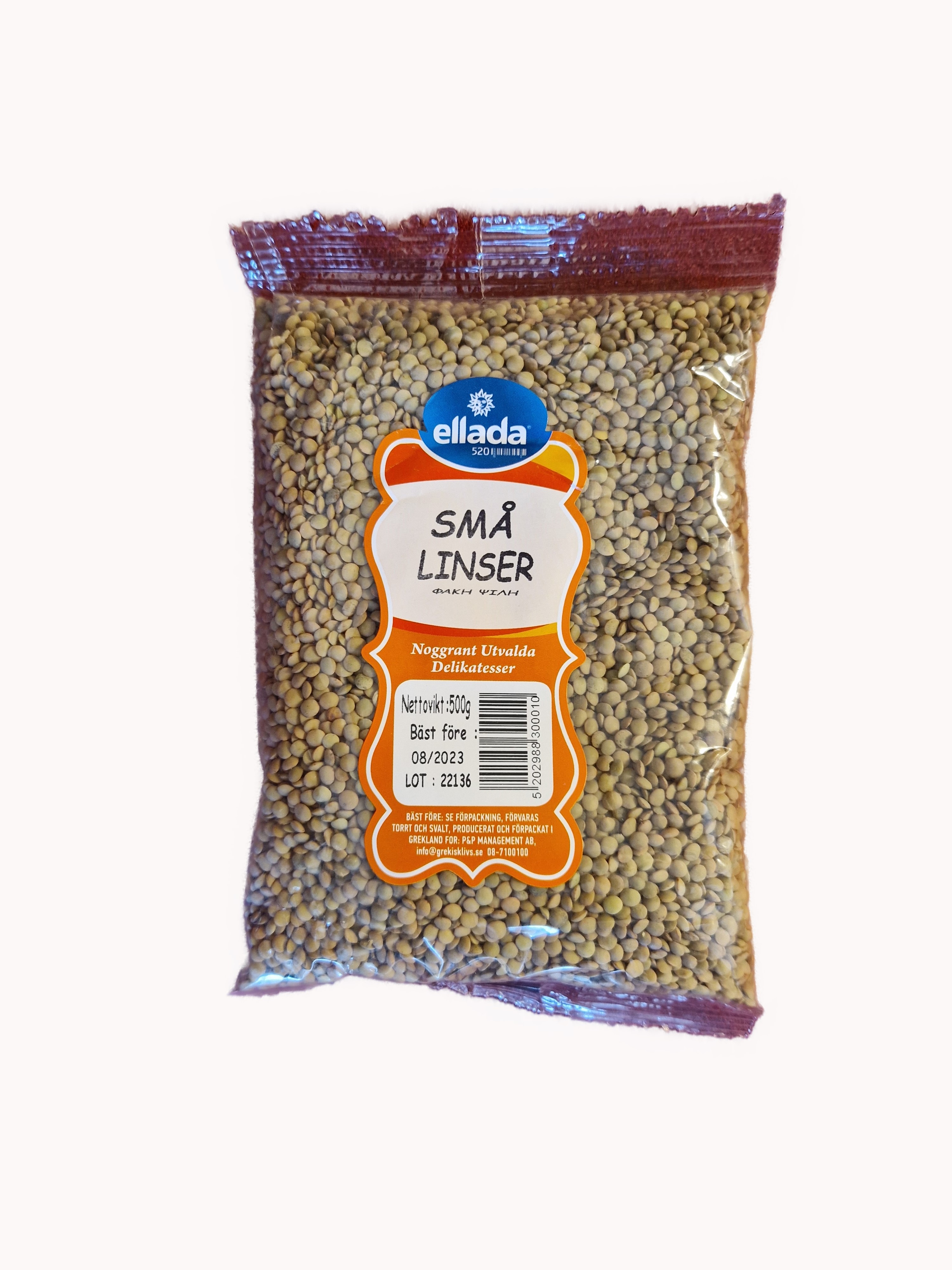 Lentils small 500g, ellada 520