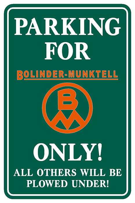 Metallskylt-Bolinder Munktell