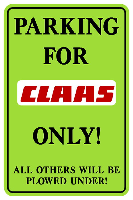 Metallskylt-Claas