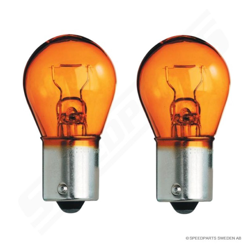Bulb 12V 21W BAU15s Yellow - 2