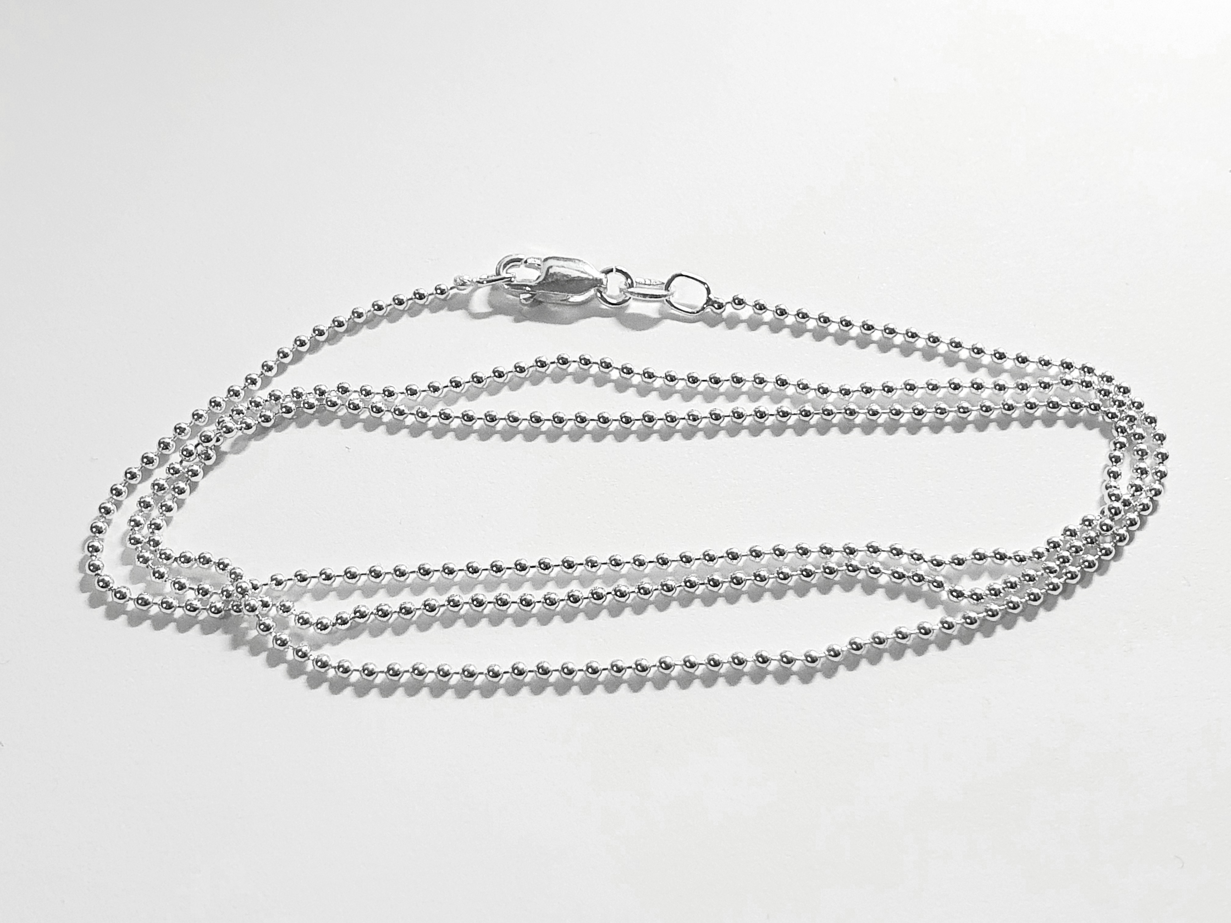 Kulkedja 1.5 mm, 60 cm styck 925-silver