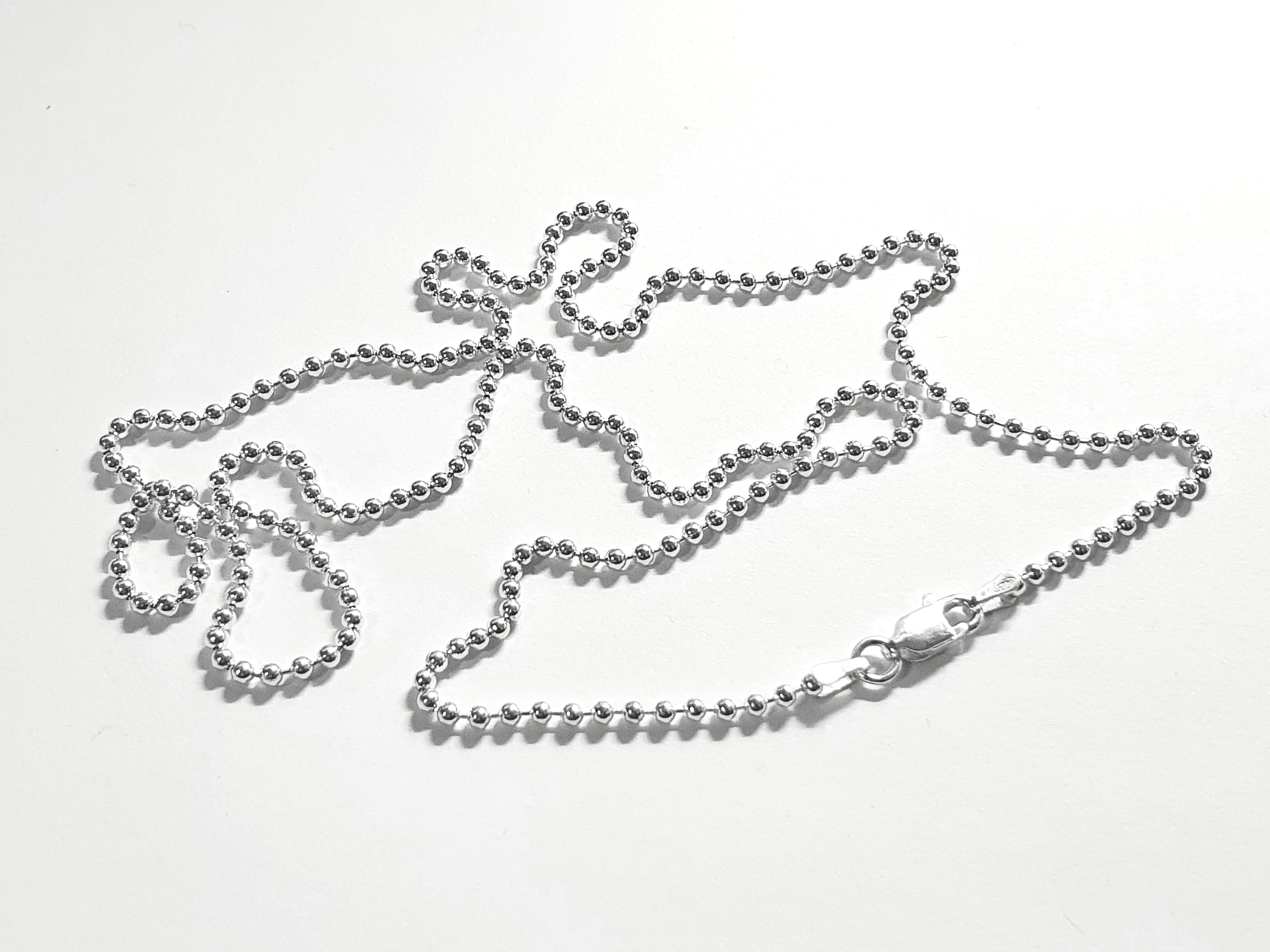 Ballchain 2.0mm 60cm 925-silver