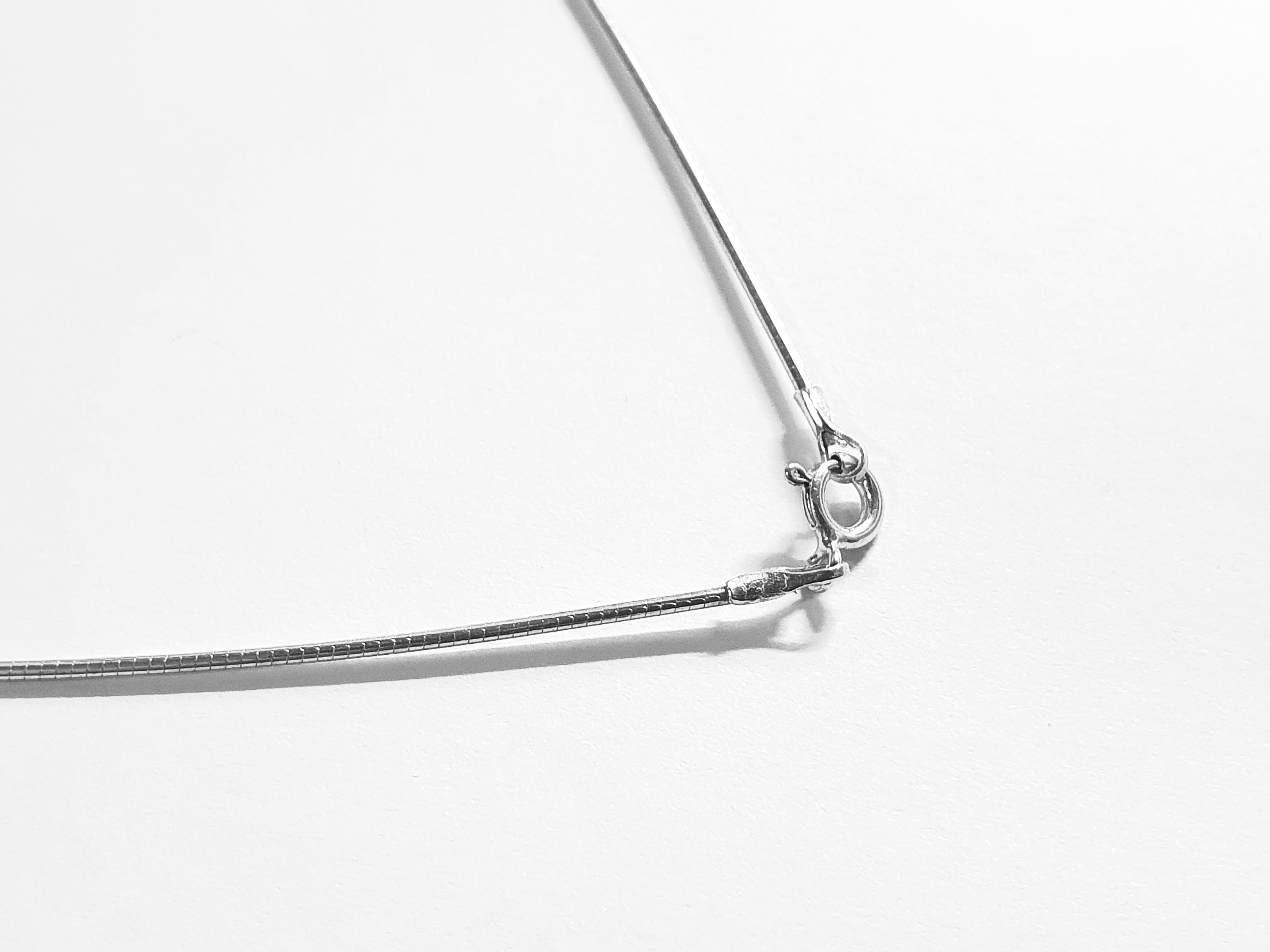 Omegakedja ca. 1,0 - 1,2 mm 45 cm styck 925-silver