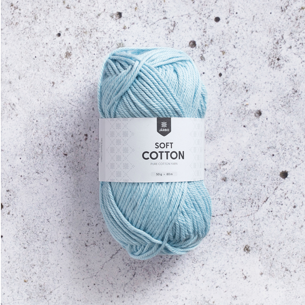 Bomullsgarn Järbo - Soft Cotton paled blue - House of Hildur