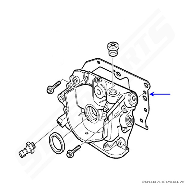 Oljepumpspackning V6 - 2
