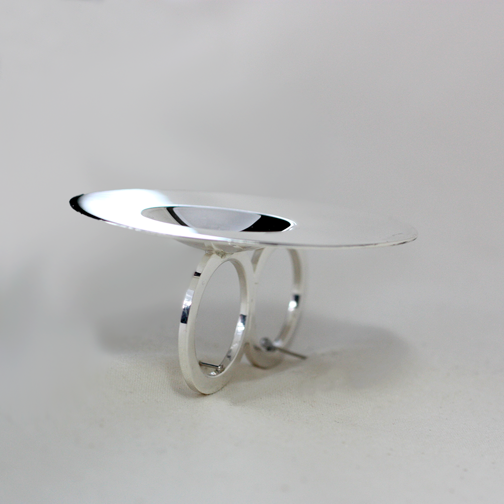 Vattenspegel - sterling silver ring - 4