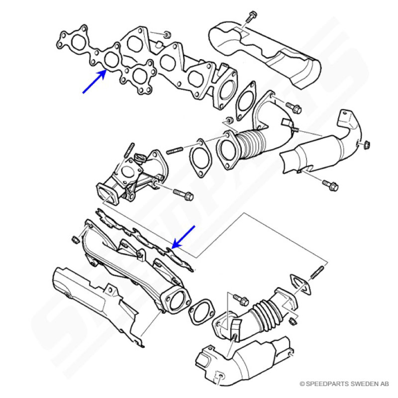 Exhaust manifold gasket - 2