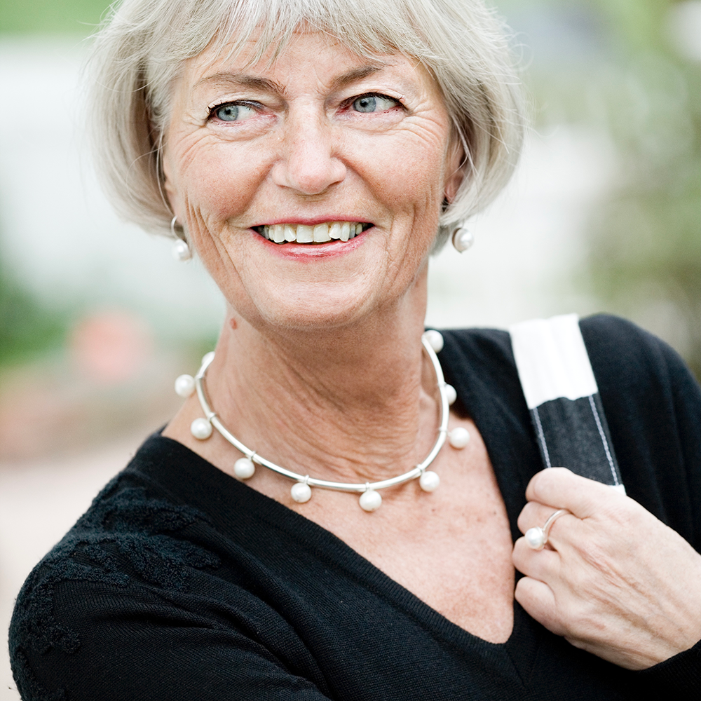 Vattring - halsband i silver med pärlor - 2