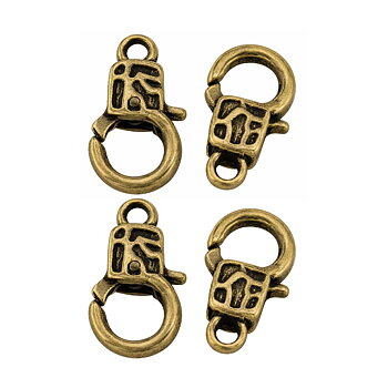 Lobsterlås etnisk 18 mm antikbrons 5-pack