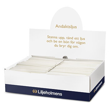 Andaktsljus  utan tryck 12,5x165 mm 320-pack