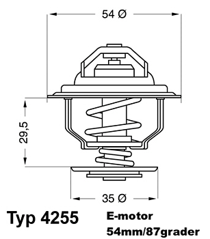 Termostat cih E motor 87gr