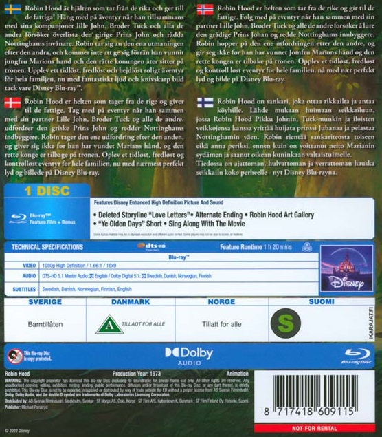 Robin Hood (Disney) (Blu-ray) - 2