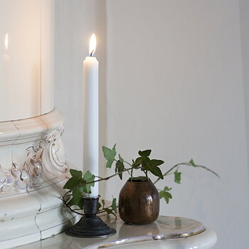 Långa Kronljus 30-p Vit