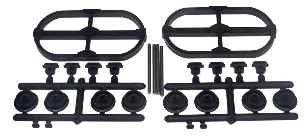 16mm Chassi (2x) för självbygge, 1:19, 32 mm spv - 2