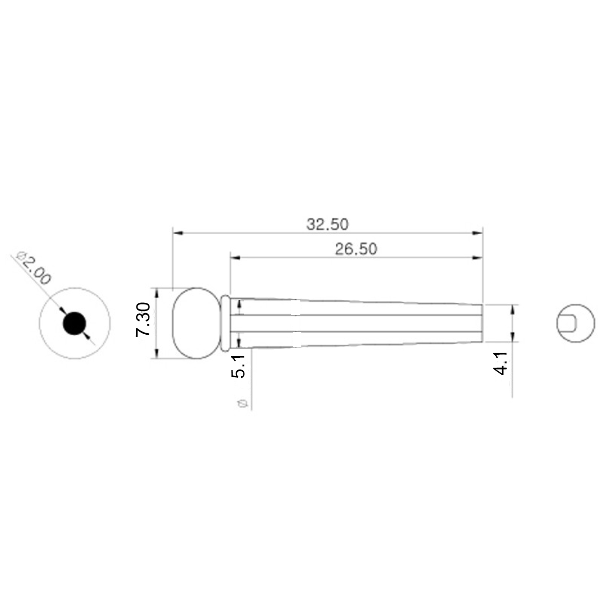 Bridge Pins (Black, White & Ivory) - 2