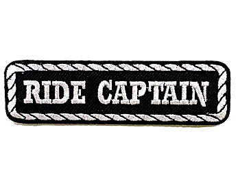 Ride Captain Patch embroidery patch (11x3 cm)