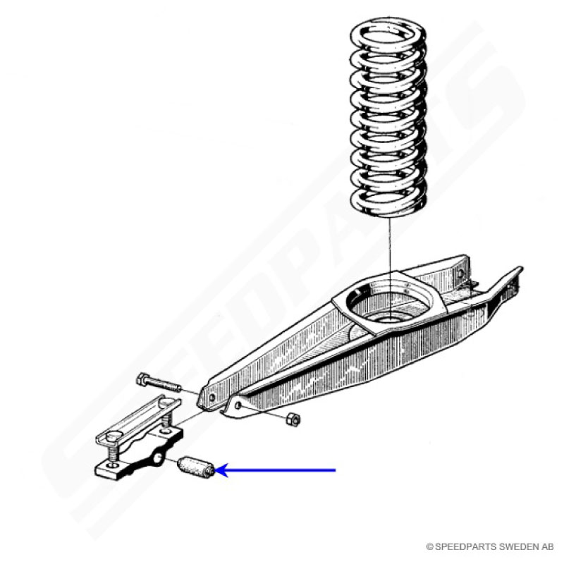 Främre bärarmsbussning bak Saab 99 (7) - 3