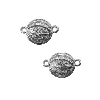 Platt runt magnetlås 23 mm silverfärgad metall