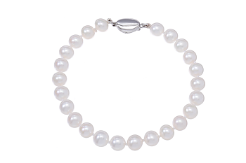 Armband aus Süßwasserperlen 7–8 mm