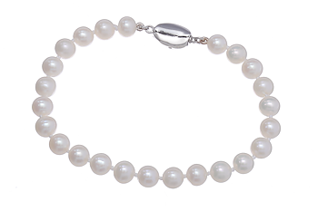 Süßwasserperlen-Armband 6-7 mm