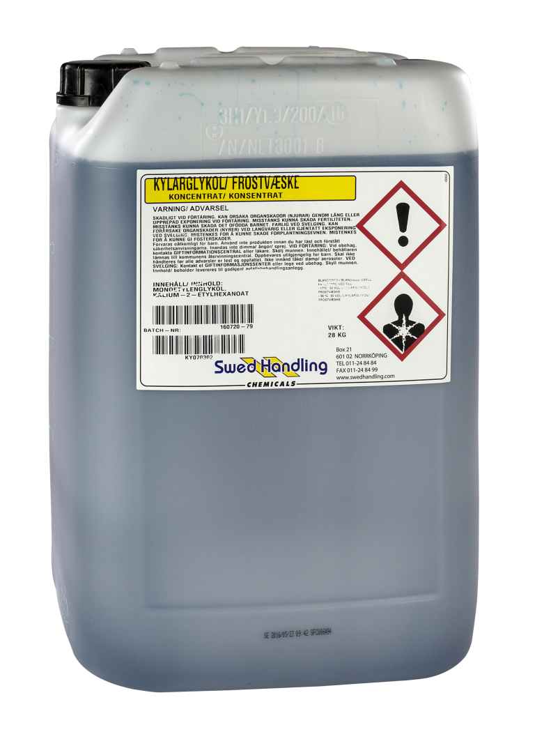 Standard, blåfärgad Glykol 25L - 2