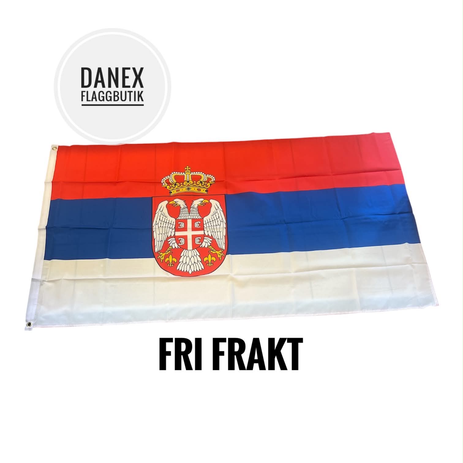 Nationsflagga Serbien