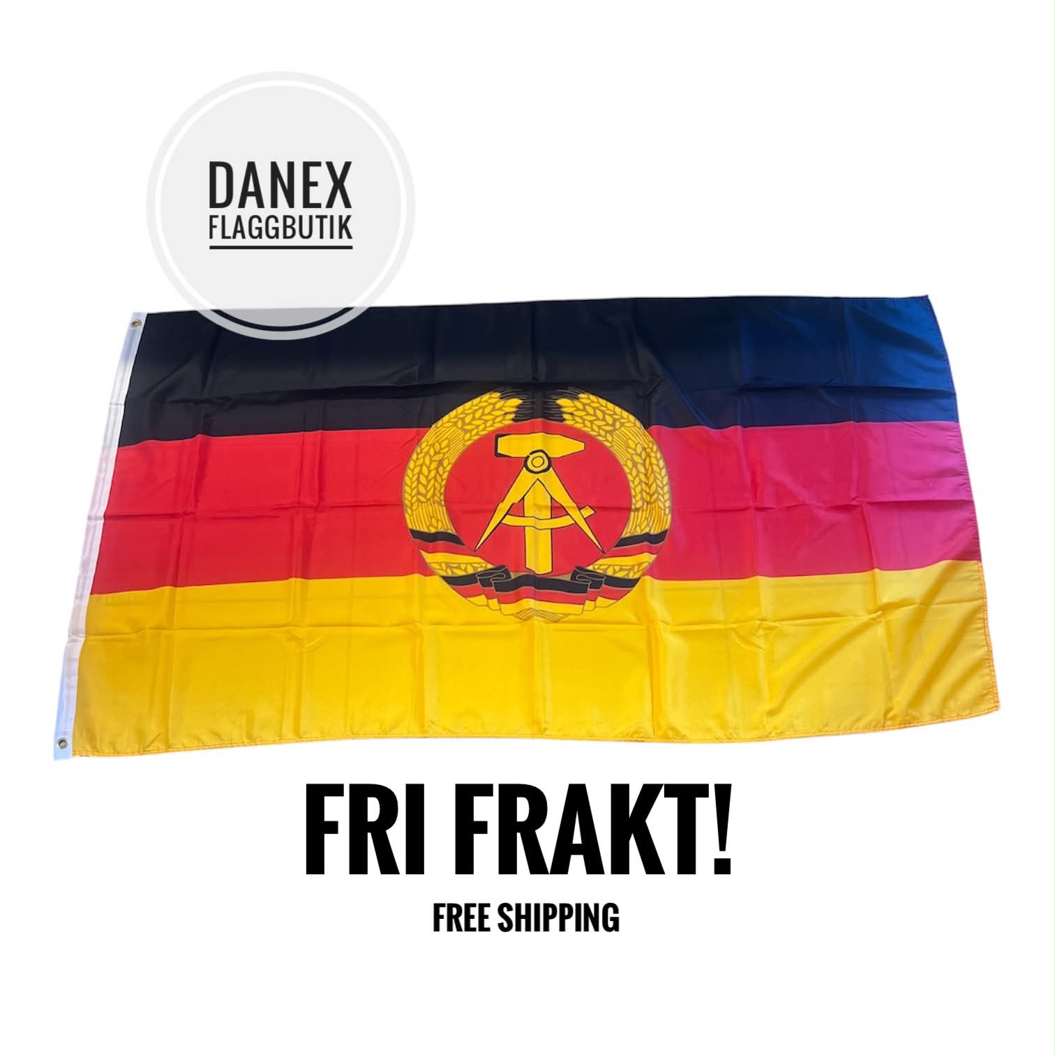 Nationsflagga DDR - Tyskland 