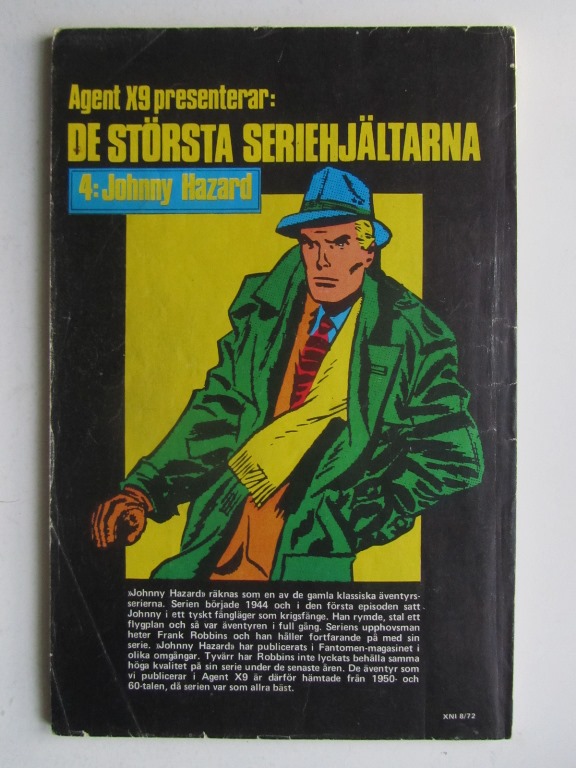 Agent X9 1972 08 Vg - 2